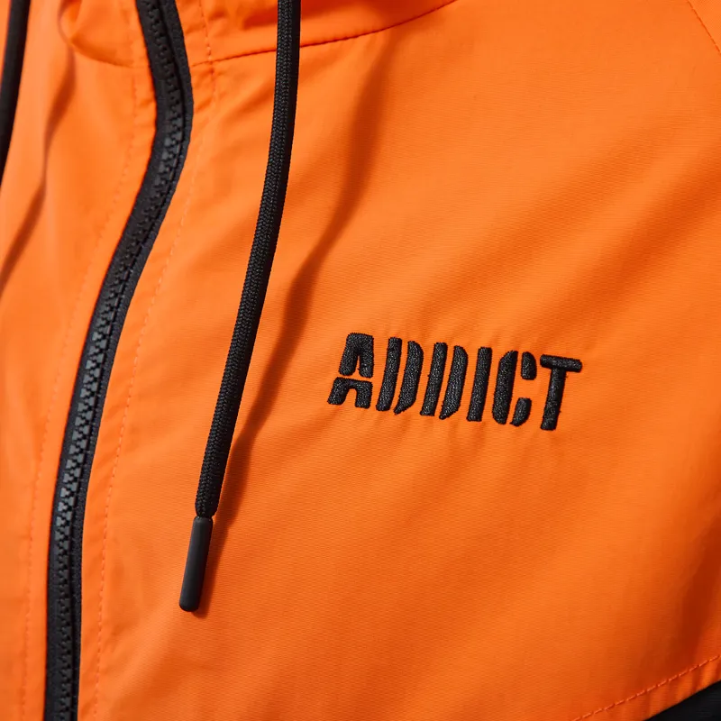 Addict Windcheater Jacket Navy Orange-5