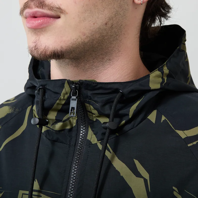 Addict Windcheater Jacket Olive Black-3