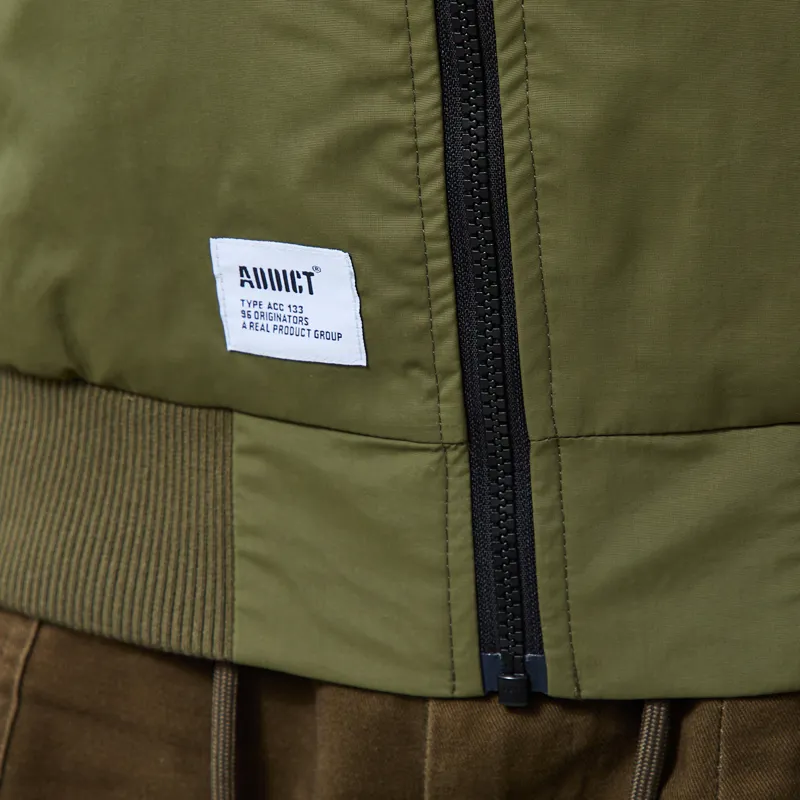 Addict Windcheater Jacket Olive Black-9