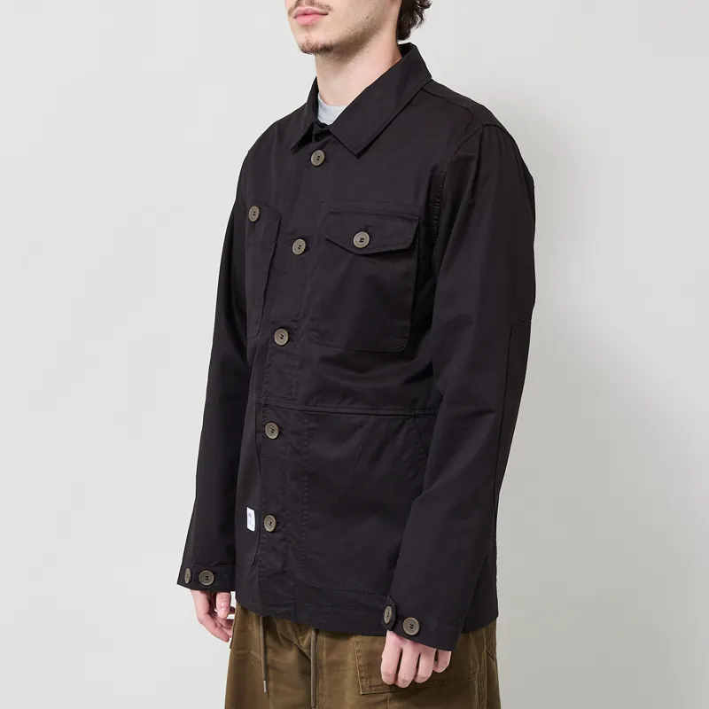 Addict Worker Overshirt Black-1