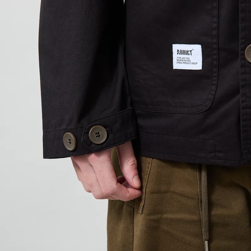 Addict Worker Overshirt Black-9