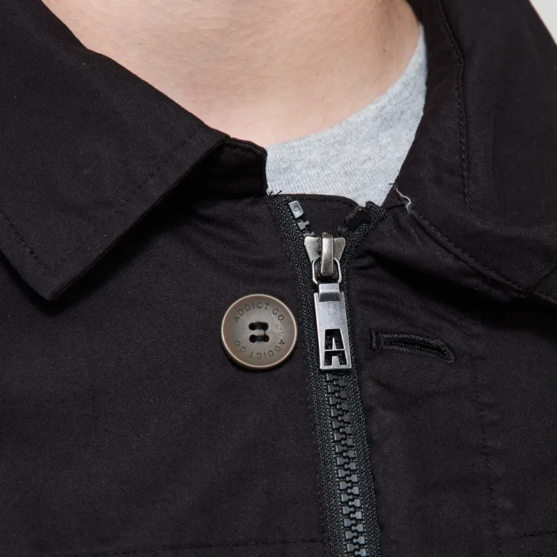 Addict Worker Overshirt Black-5