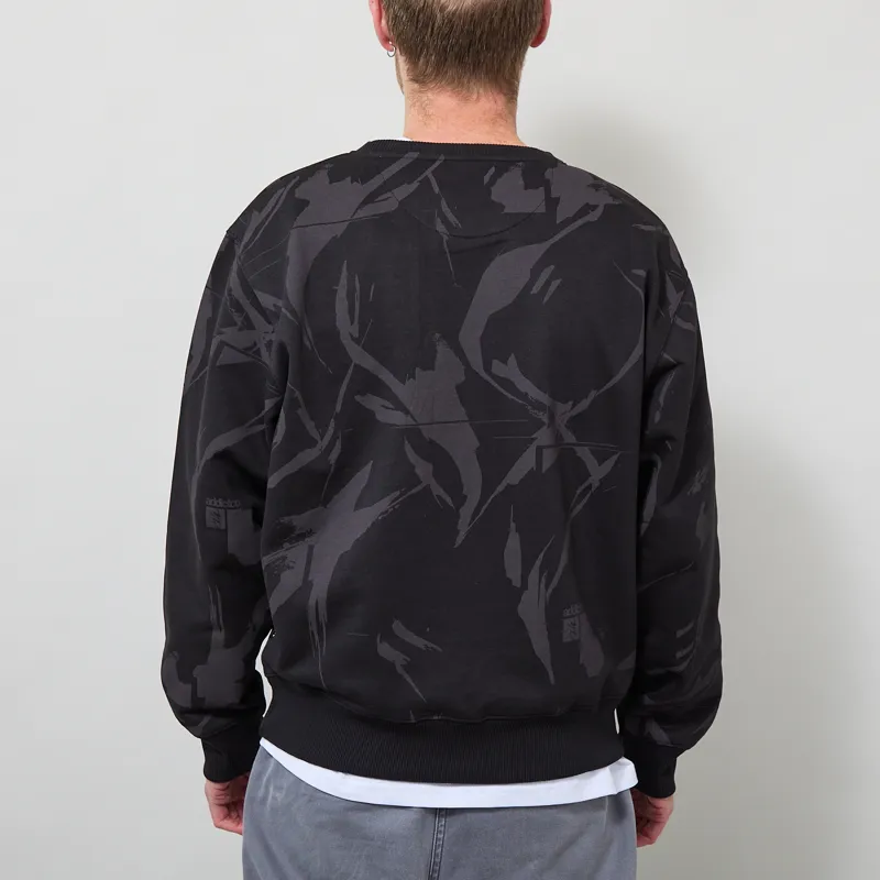 Addict Camo Sweatshirt Black Grey-2