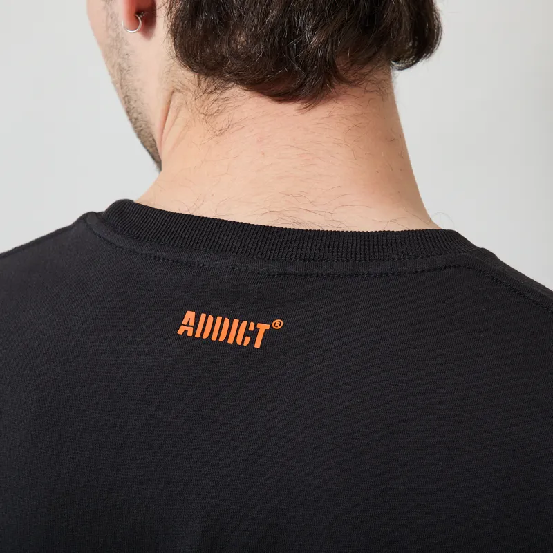 Addict Worldwide T Shirt Black-7