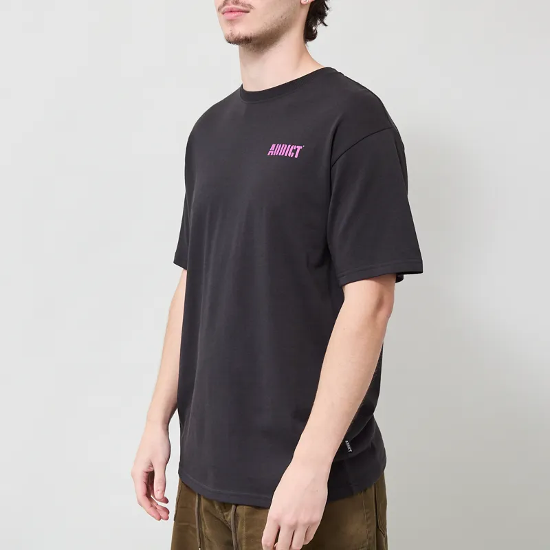 Addict Drips T Shirt Black-1