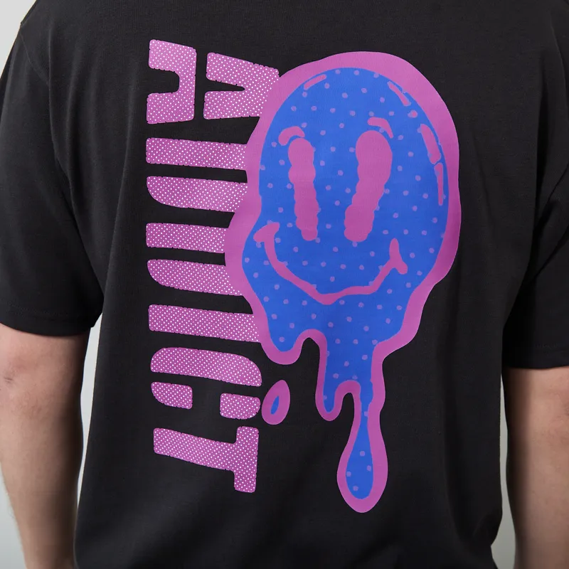 Addict Drips T Shirt Black-5