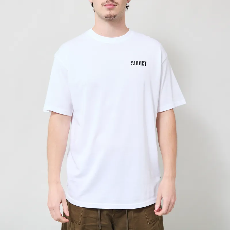 Addict Drips T Shirt White-2