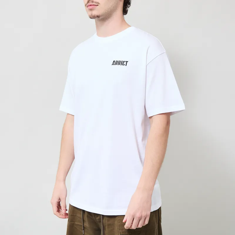 Addict Drips T Shirt White-1