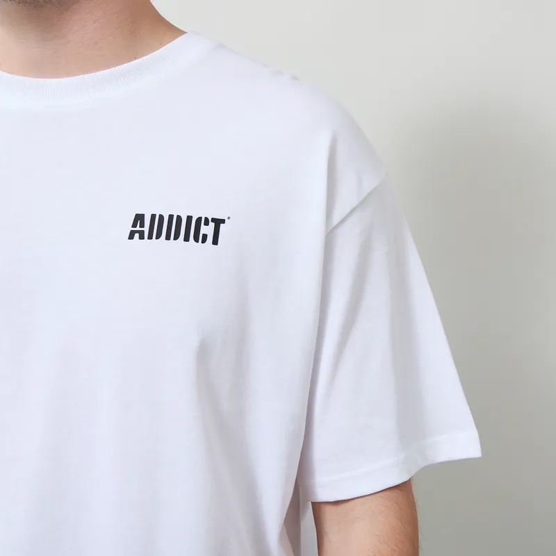 Addict Drips T Shirt White-5