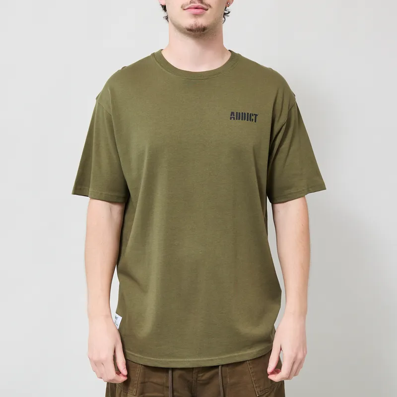 Addict Shades T Shirt Olive-2
