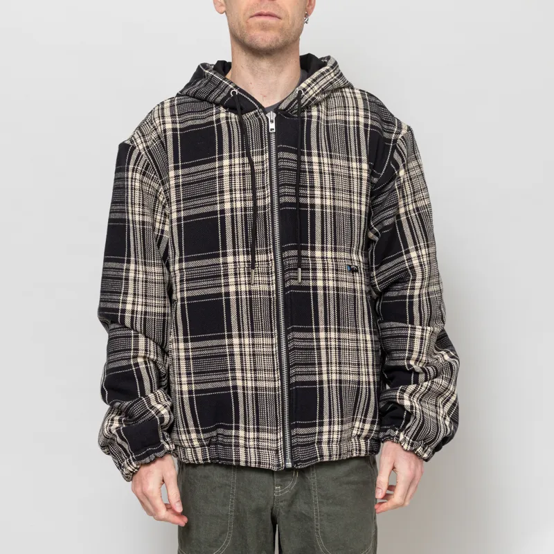 Temp Surf Co. Checkered Ripper Jacket Black Ecru