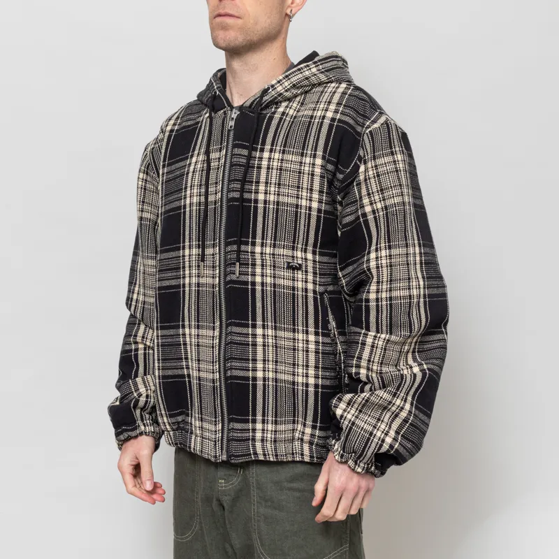 Temp Surf Co. Checkered Ripper Jacket Black Ecru-1