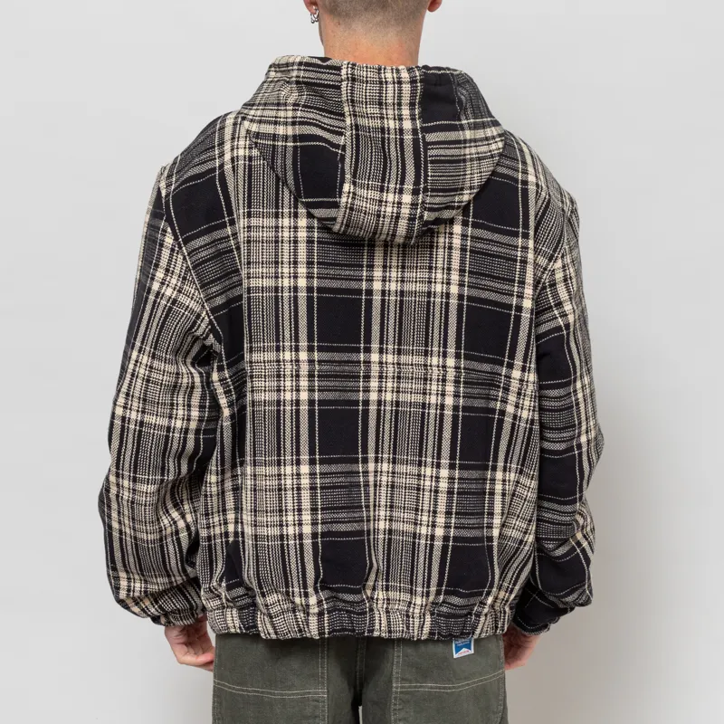 Temp Surf Co. Checkered Ripper Jacket Black Ecru-3