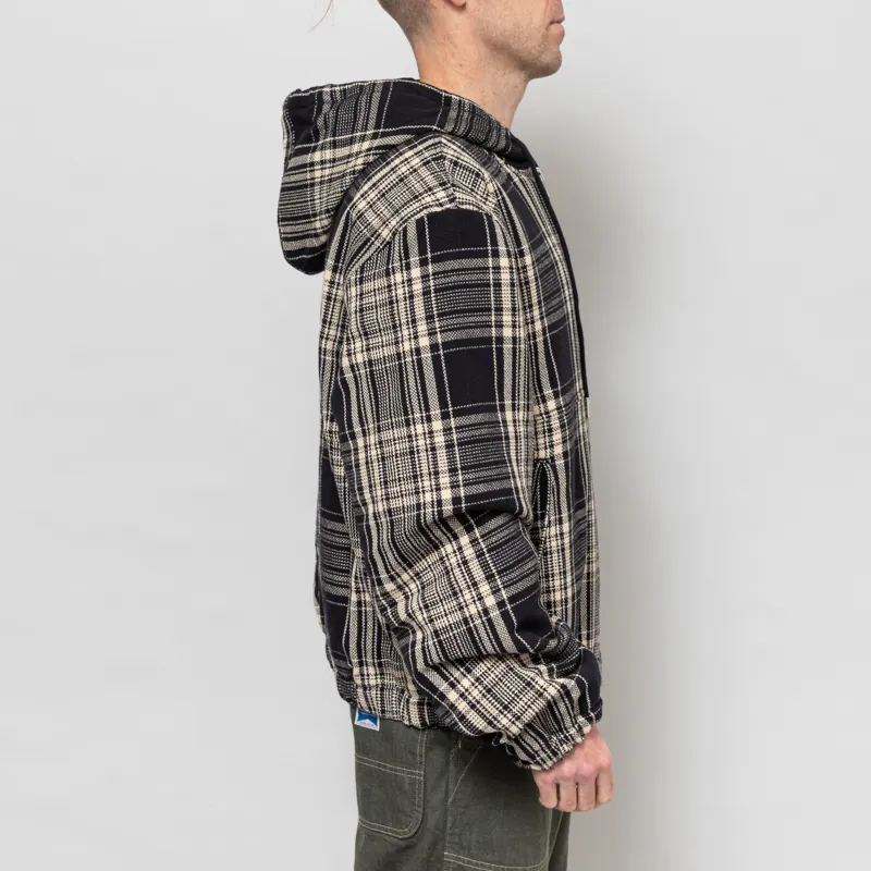 Temp Surf Co. Checkered Ripper Jacket Black Ecru-4