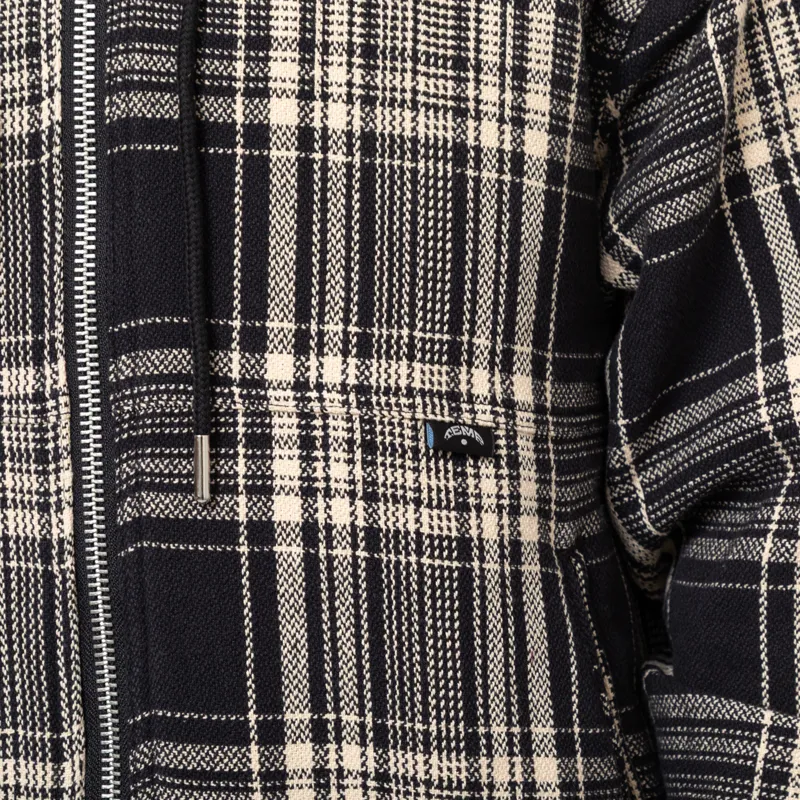 Temp Surf Co. Checkered Ripper Jacket Black Ecru-6