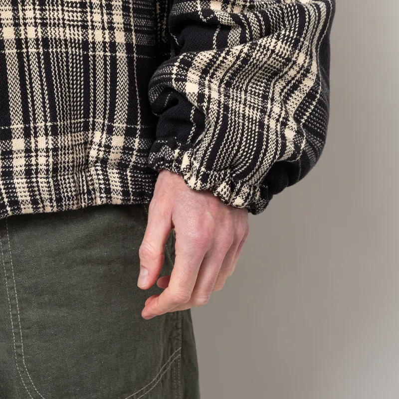 Temp Surf Co. Checkered Ripper Jacket Black Ecru-8