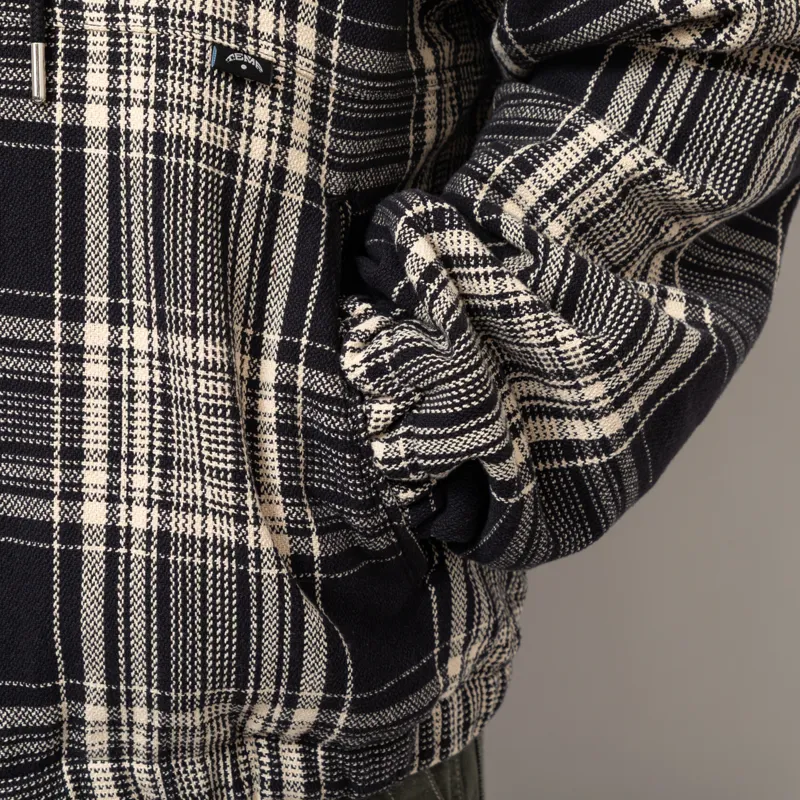 Temp Surf Co. Checkered Ripper Jacket Black Ecru-7