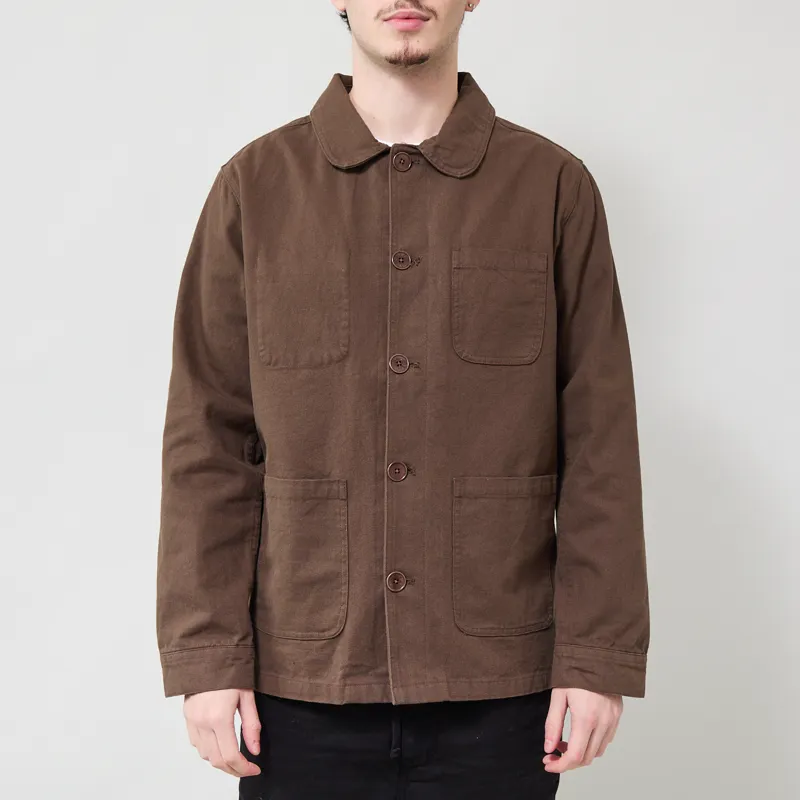 Far Afield Station Jacket Brown Panama Twill