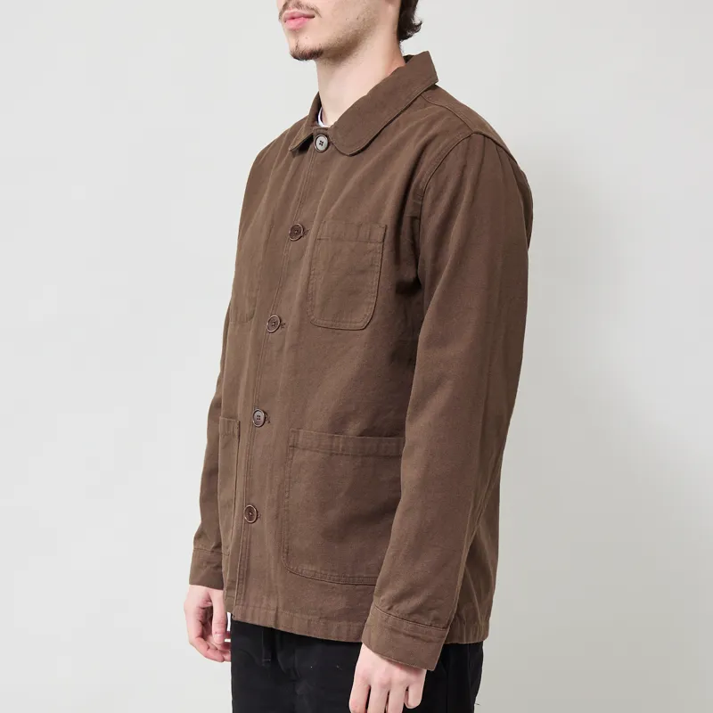 Far Afield Station Jacket Brown Panama Twill-1