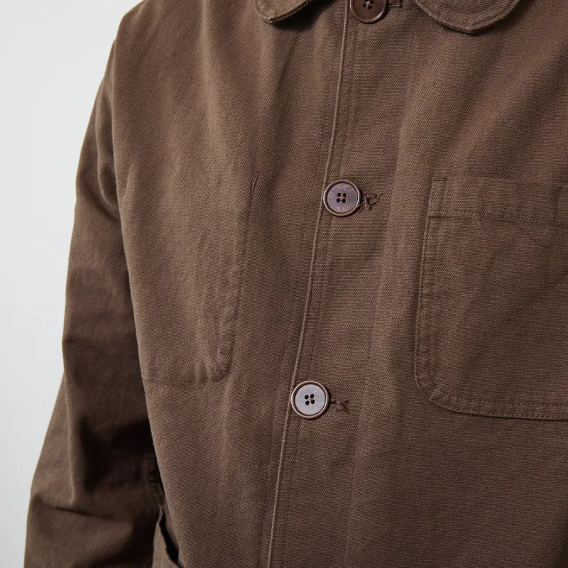Far Afield Station Jacket Brown Panama Twill-4