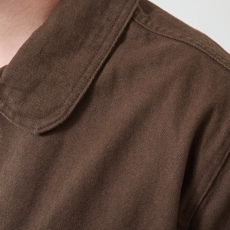Far Afield Station Jacket Brown Panama Twill-6