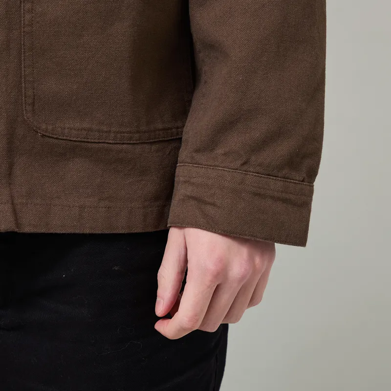 Far Afield Station Jacket Brown Panama Twill-7
