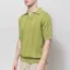 Far Afield Clifford Open Knit Polo Green