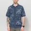 Far Afield Zigger Palm Knit Shirt Blue