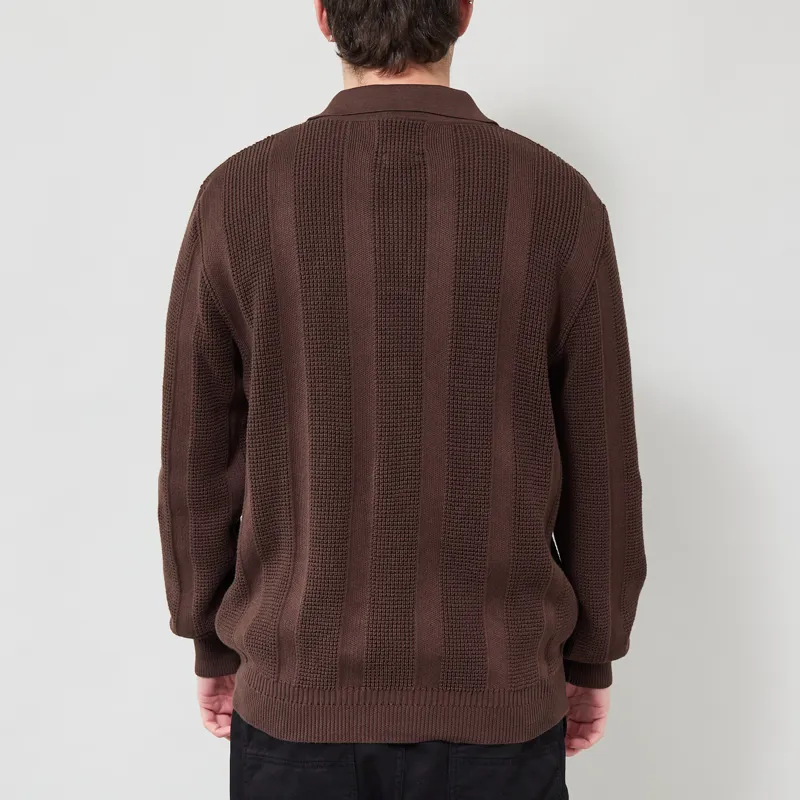 Far Afield Clifford Polo Knit Brown-2