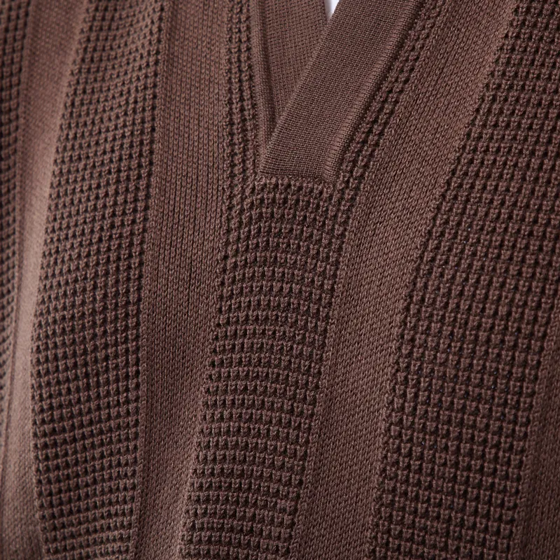 Far Afield Clifford Polo Knit Brown-4