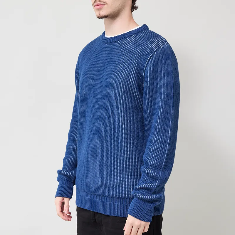 Far Afield Hamish Ribbed jumper Blue-1