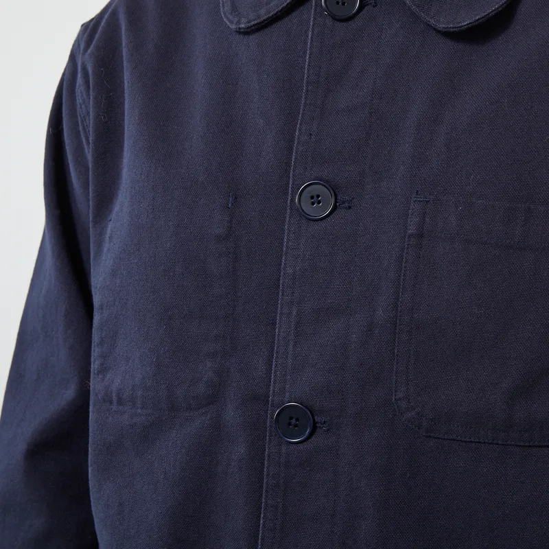 Far Afield Station Jacket Navy Panama Twill-4