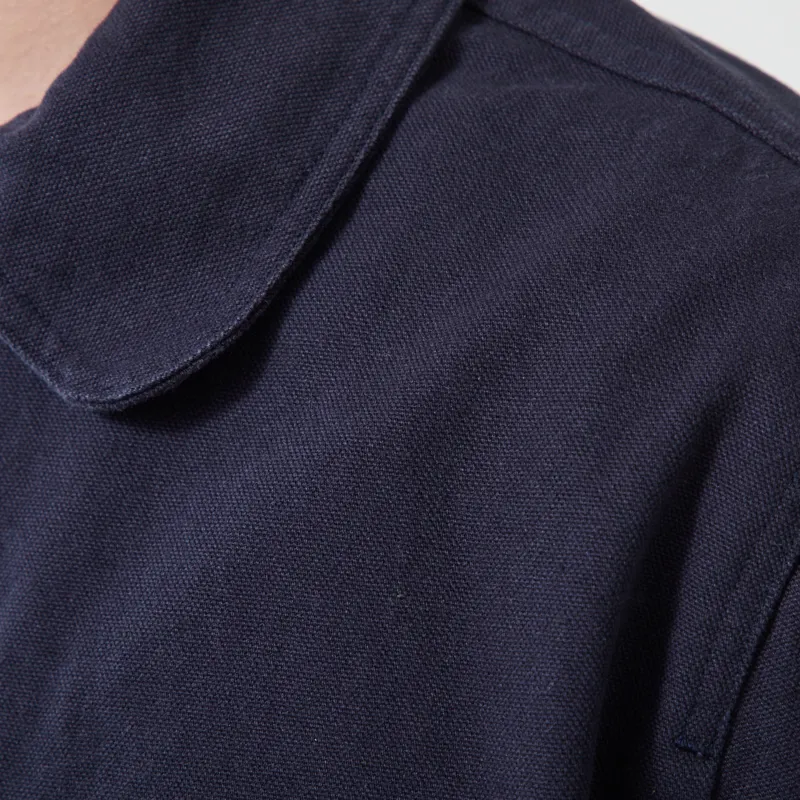 Far Afield Station Jacket Navy Panama Twill-6