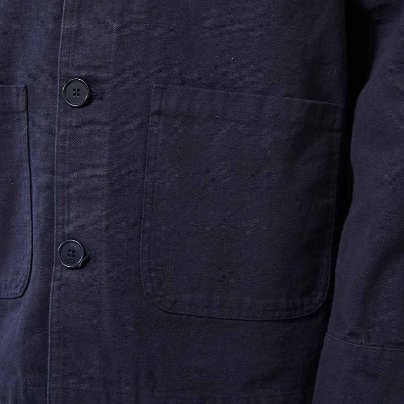 Far Afield Station Jacket Navy Panama Twill-7