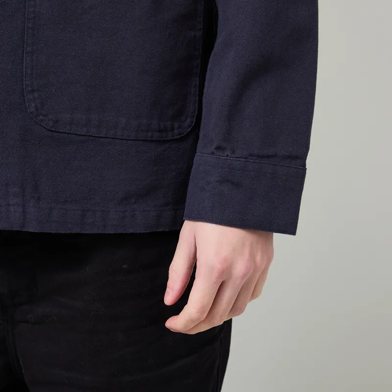 Far Afield Station Jacket Navy Panama Twill-8