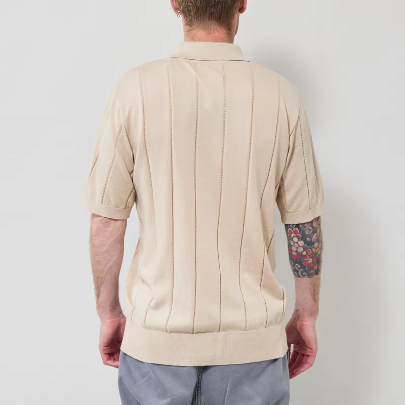 Far Afield Jacobs Knitted Polo Sand-2