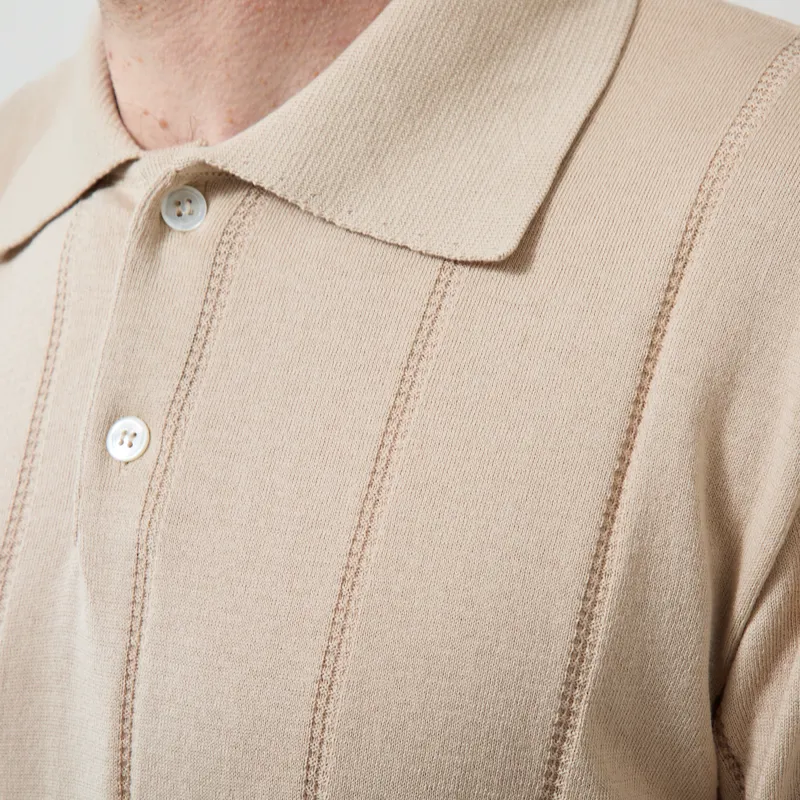 Far Afield Jacobs Knitted Polo Sand-5
