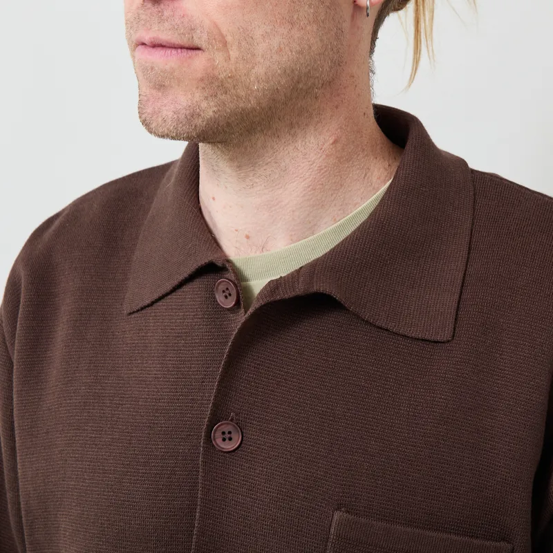 Far Afield Station Cardigan Brown-3