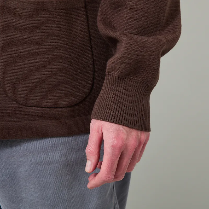 Far Afield Station Cardigan Brown-6