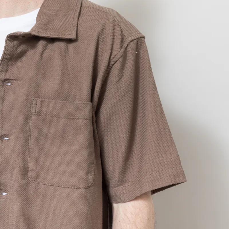 Far Afield Busey Micro Dobby Shirt Brown-5