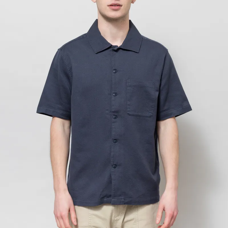 Far Afield Busey Micro Dobby Shirt Navy