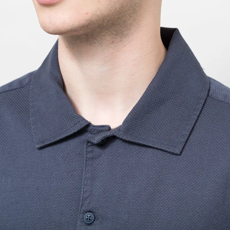 Far Afield Busey Micro Dobby Shirt Navy-4