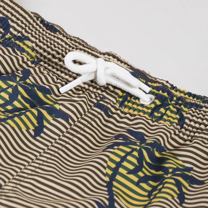 Far Afield Printed Swimshorts Golden Palms Stripe-5