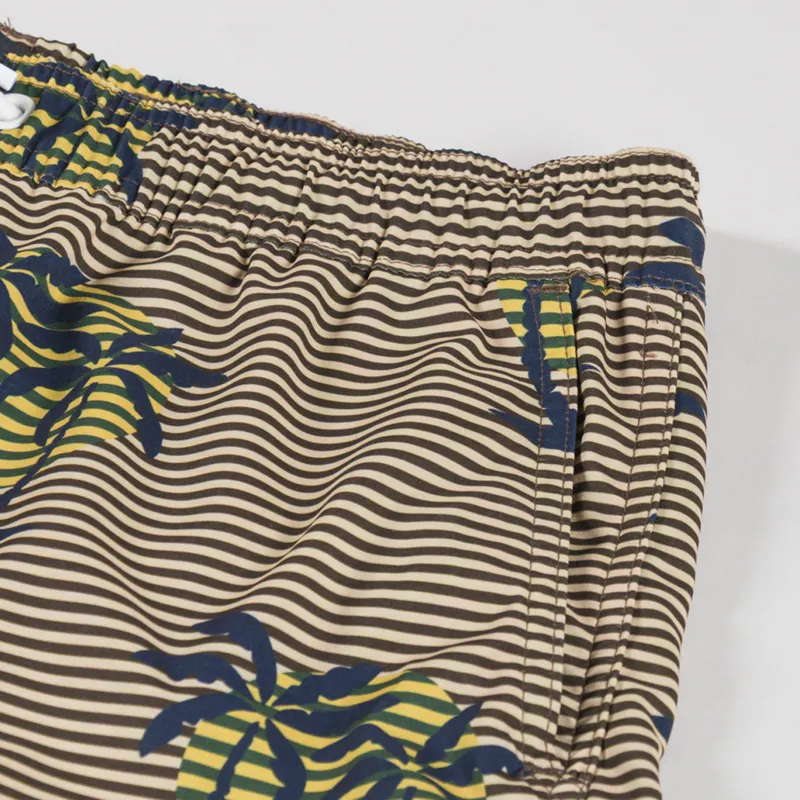 Far Afield Printed Swimshorts Golden Palms Stripe-6