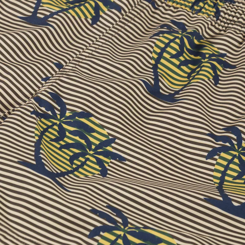 Far Afield Printed Swimshorts Golden Palms Stripe-7