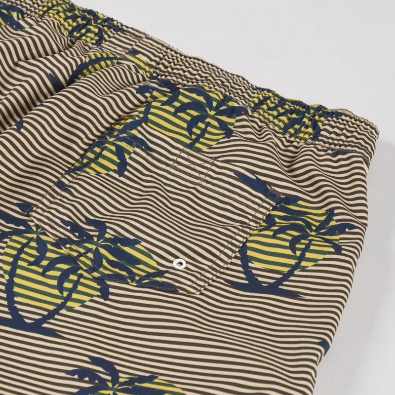 Far Afield Printed Swimshorts Golden Palms Stripe-4