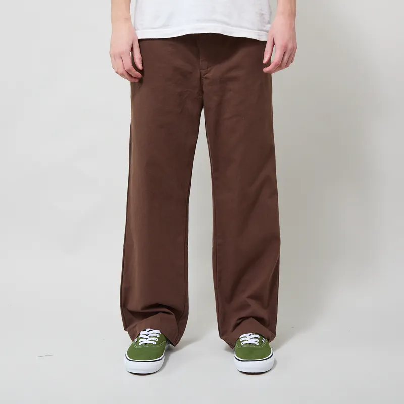 Far Afield House Trouser Brown Panama Twill