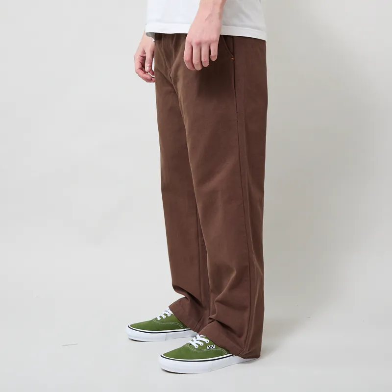 Far Afield House Trouser Brown Panama Twill-1