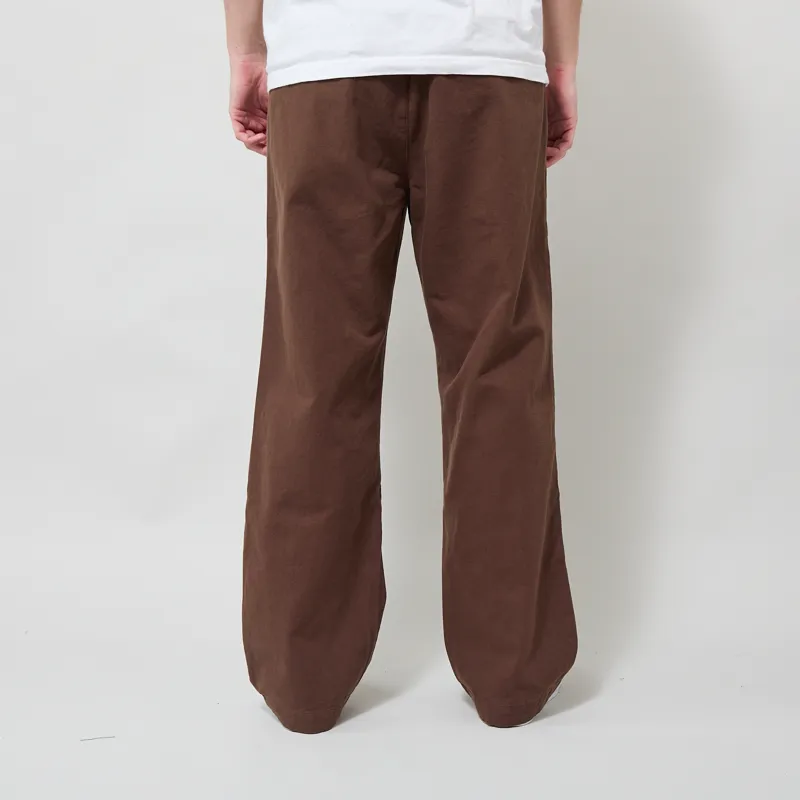 Far Afield House Trouser Brown Panama Twill-2