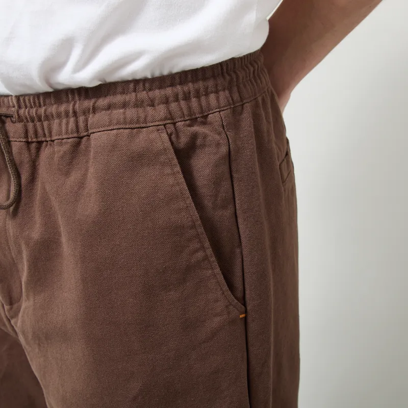 Far Afield House Trouser Brown Panama Twill-4